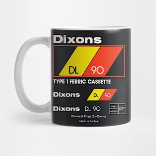 Dixons C90 Retro Cassette Tape Design Mug